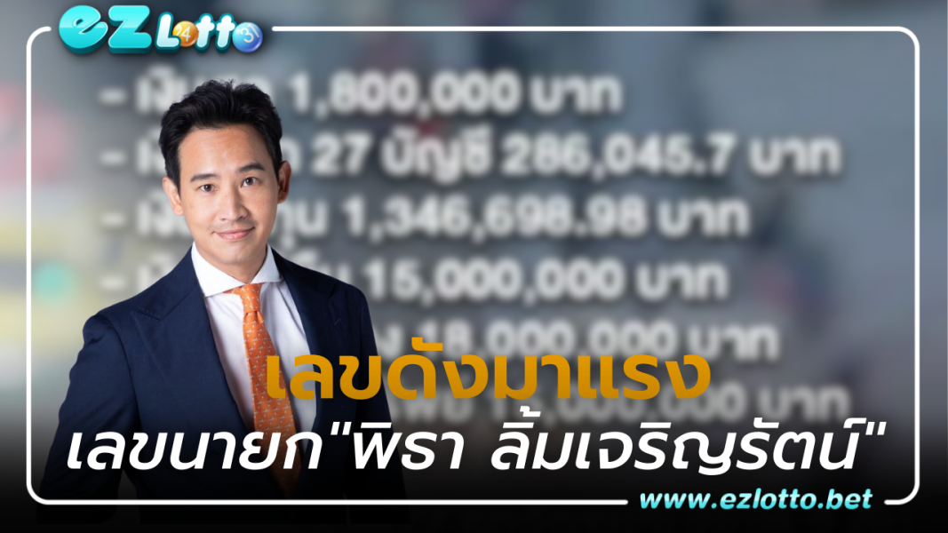 เปิดตัวเลขบัญชีทรัพย์สิน “พิธา ลิ้มเจริญรัตน์”