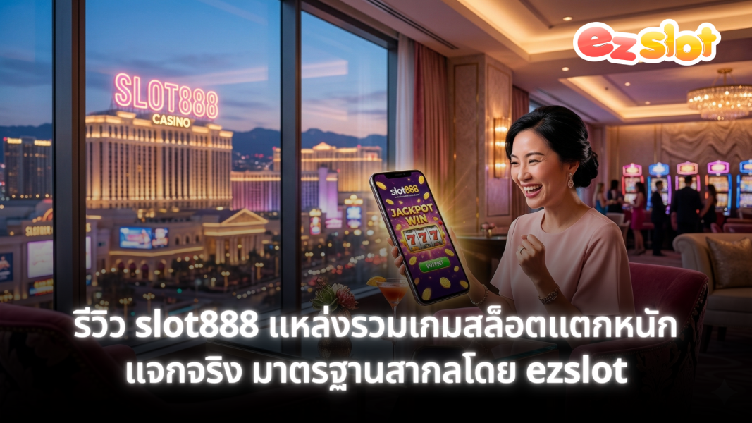 รีวิว slot888 แหล่งรวมเกมสล็อตแตกหนัก แจกจริง มาตรฐานสากลโดย ezslot