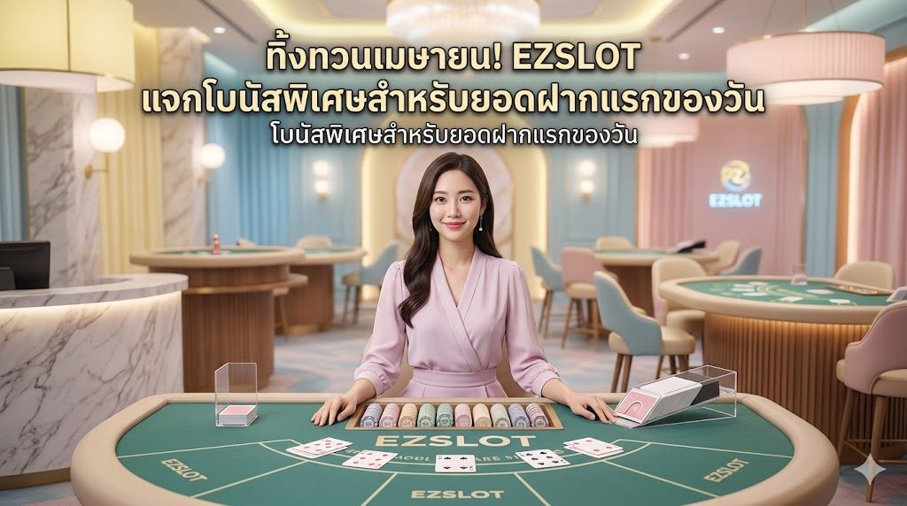 ezslot สล็อตออนไลน์ โบนัสสล็อต ฝากครั้งแรก 2026 โปรทิ้งทวนเมษายน แจกโบนัสพิเศษทุกวัน