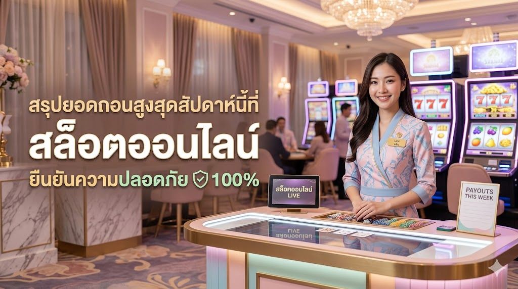 สล็อตออนไลน์ สล็อต สรุปยอดถอนสูงสุดประจำสัปดาห์ 2026 เว็บมั่นคง ถอนไม่อั้น