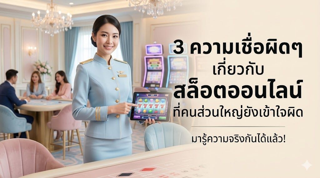 slotonline slot เปิด 3 ความเชื่อผิดเกี่ยวกับสล็อตออนไลน์ ปี 2026 ที่คนยังเข้าใจผิด