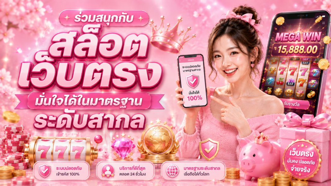 ร่วมสนุกกับ สล็อต เว็บตรง มั่นใจได้ในมาตรฐานระดับสากล อัปเดตล่าสุดปี 2026