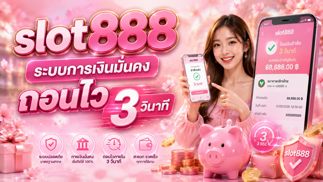 slot888 ระบบการเงินมั่นคง ถอนไวภายใน 3 วินาที อัปเดตล่าสุดปี 2026