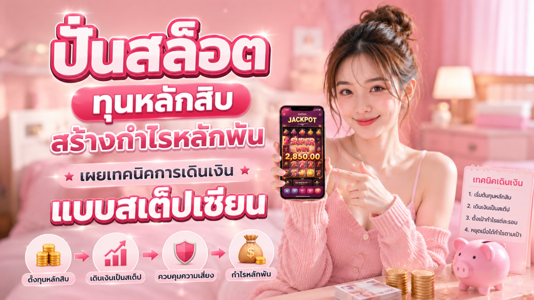 ปั่นสล็อต 2026 ทุนหลักสิบสร้างกำไรหลักพัน เผยเทคนิคเดินเงินแบบสเต็ปเซียนกำไรจริง