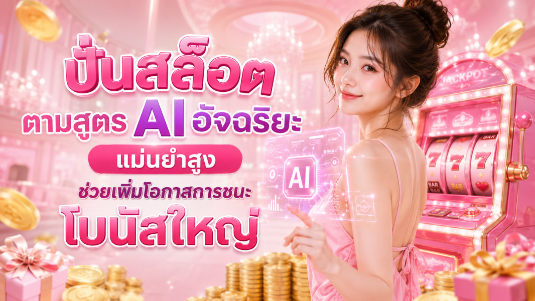 ปั่นสล็อต ปี 2026  สูตร AI อัจฉริยะ วิเคราะห์เกมเพิ่มโอกาสโบนัสแตกใหญ่