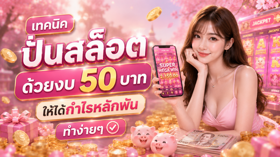 เทคนิค ปั่นสล็อต ด้วยงบ 50 บาท ให้ได้กำไรหลักพัน ทำง่ายๆ อัปเดตปี 2026