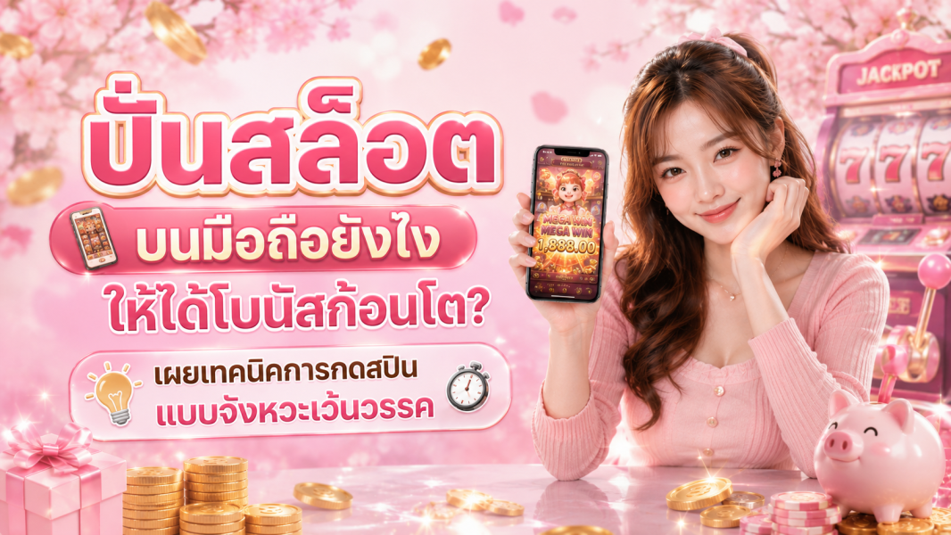 ปั่นสล็อต บนมือถือยังไงให้ได้โบนัสก้อนโต? เผยเทคนิคการกดสปินแบบจังหวะเว้นวรรค อัปเดตปี 2026