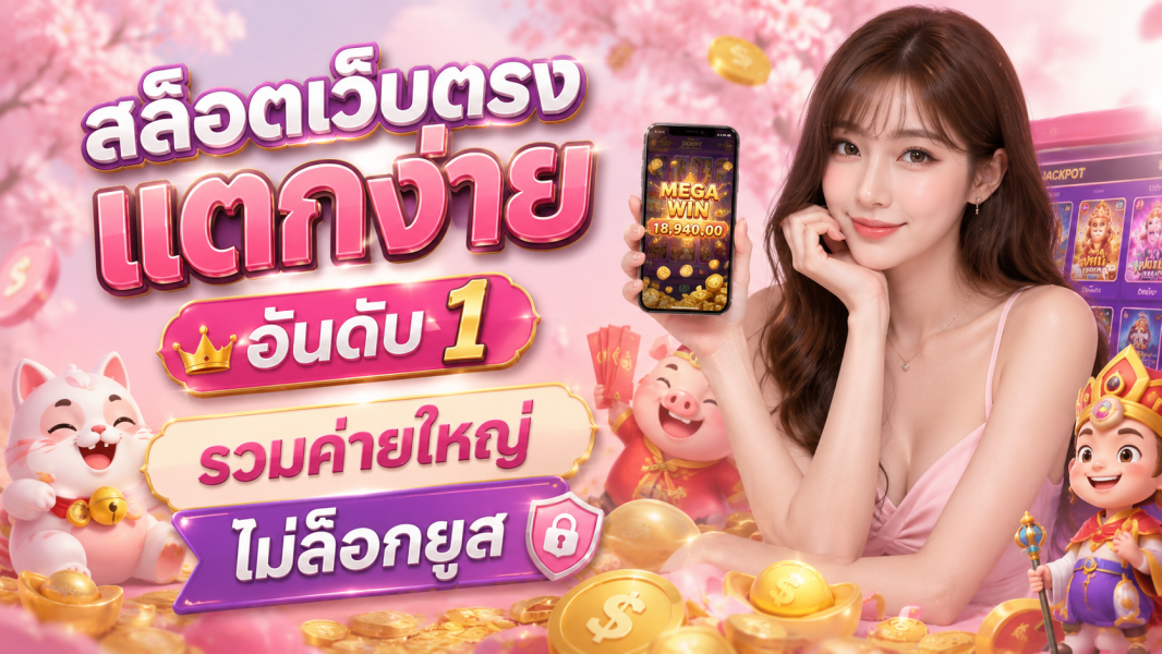 สล็อตเว็บตรง แตกง่าย อันดับ 1 รวมค่ายใหญ่ ไม่ล็อกยูส อัปเดตล่าสุด 2026