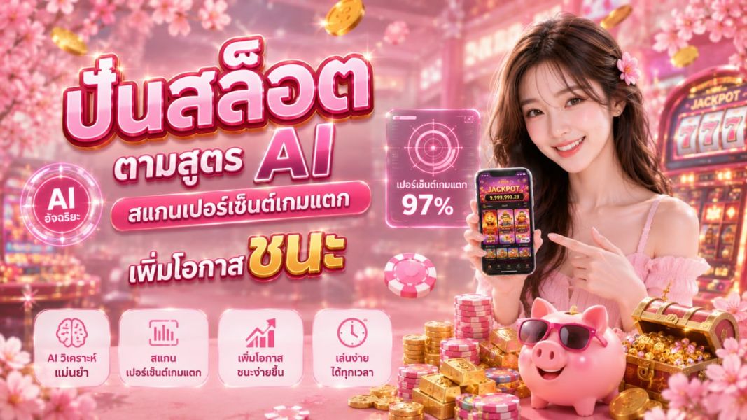 ปั่นสล็อต ตามสูตร AI 2026  วิเคราะห์จังหวะเกม เพิ่มโอกาสลุ้นกำไรอย่างมีระบบ