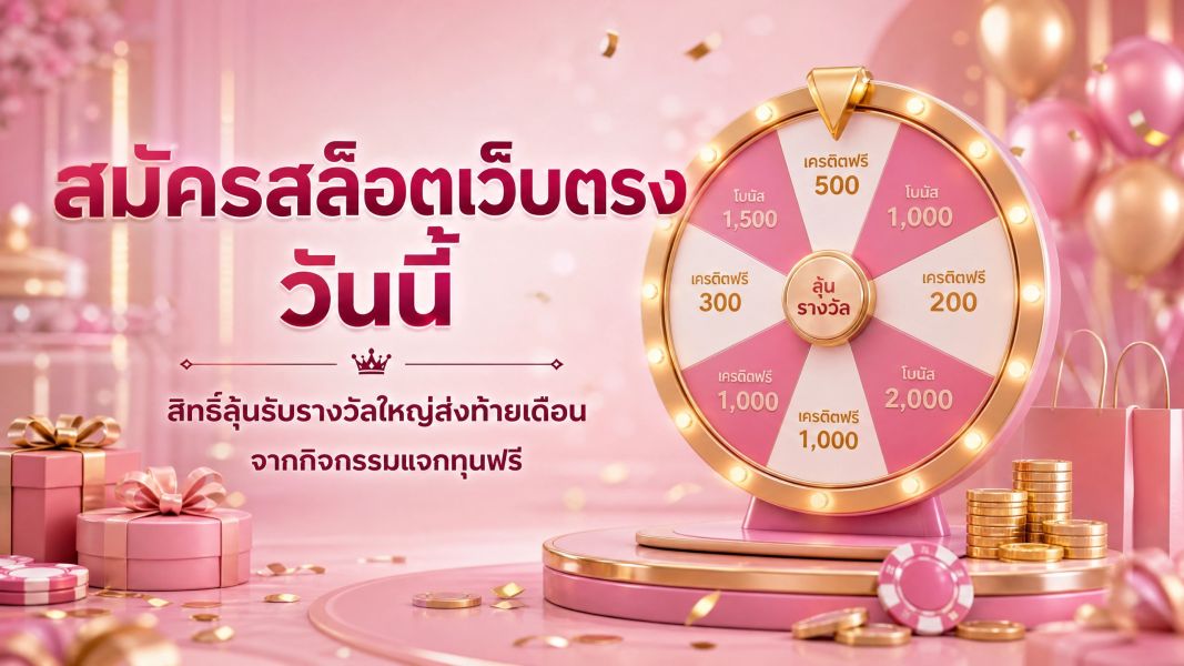 สมัครสล็อตเว็บตรง วันนี้ สิทธิ์ลุ้นรับรางวัลใหญ่ส่งท้ายเดือนจากกิจกรรมแจกทุนฟรี 2026