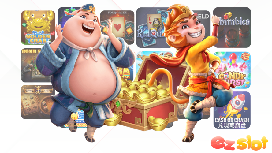 เกมสล็อต ที่มีเอกลักษณ์โดดเด่นมากที่สุดในหน้า รวมเกม ezslot